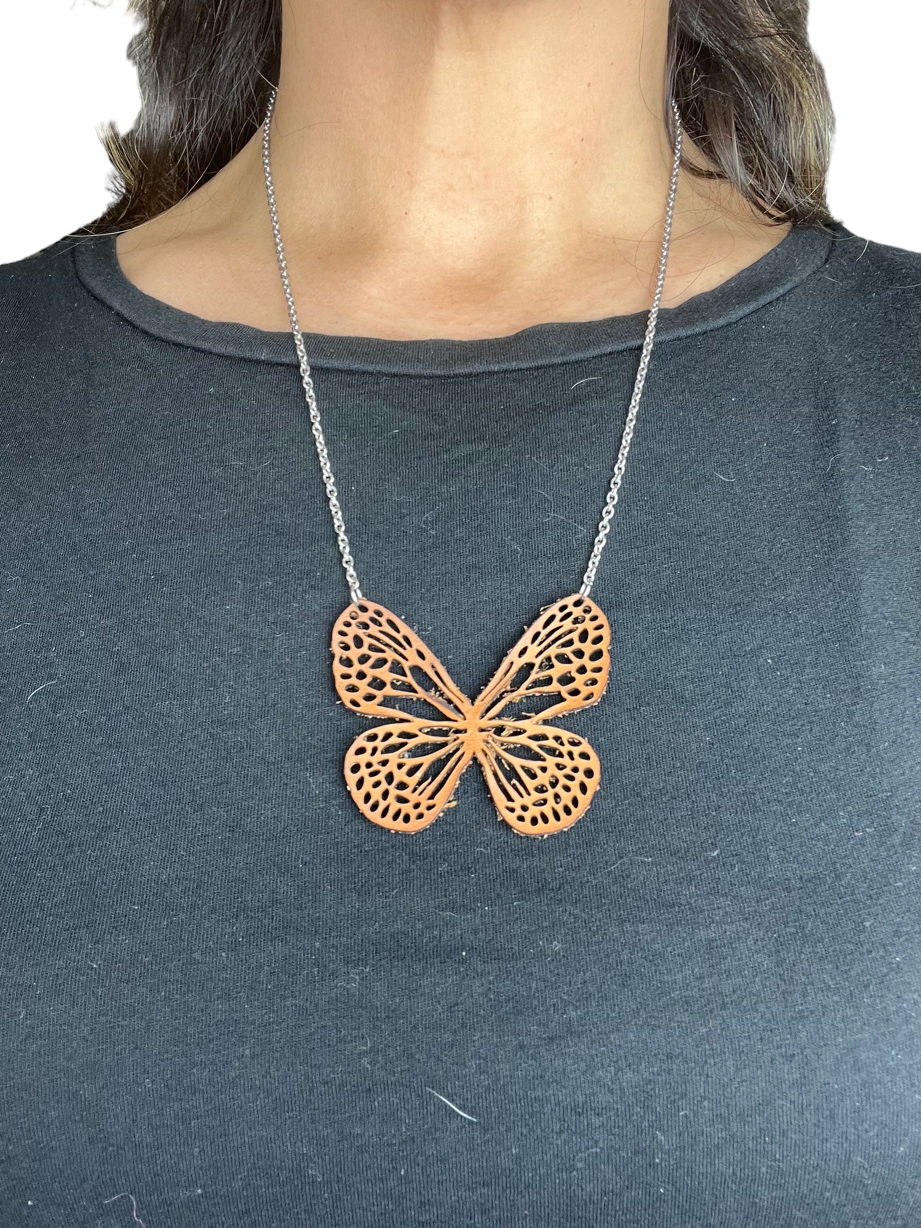 Small Butterfly Statement Necklace