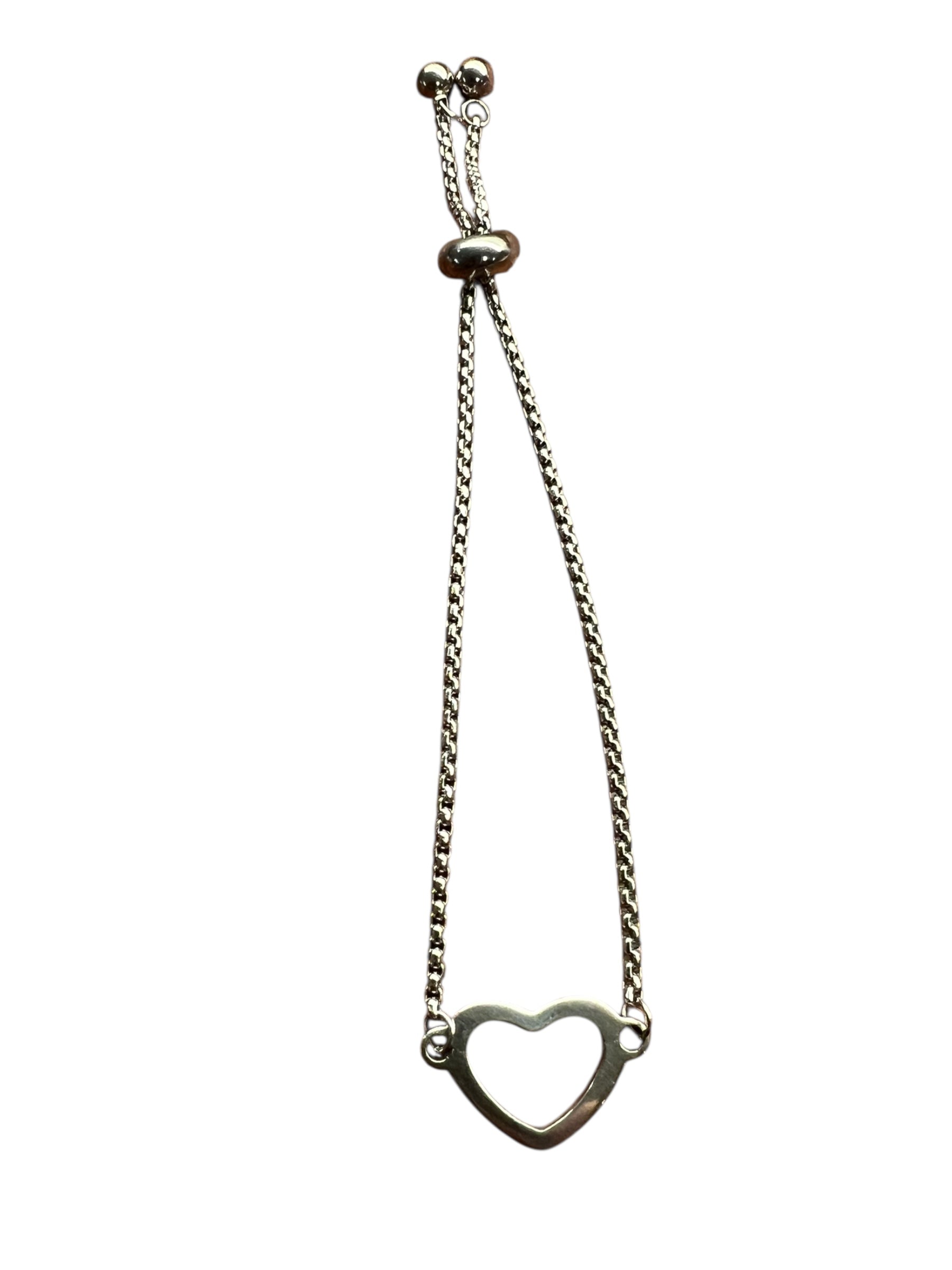 Heart Charm Bolo Bracelet