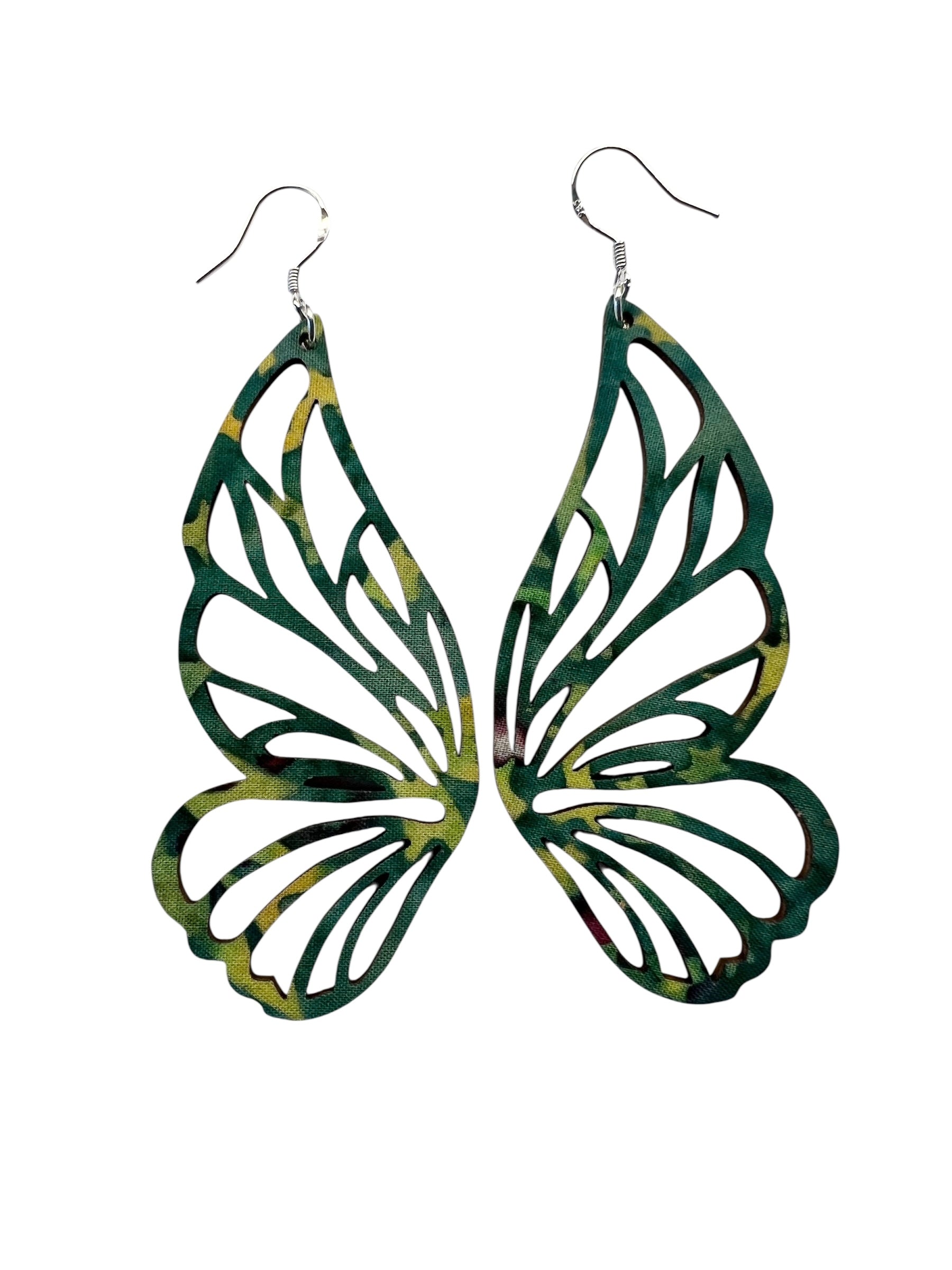 Upcycled Green and Yellow Fairy Wings