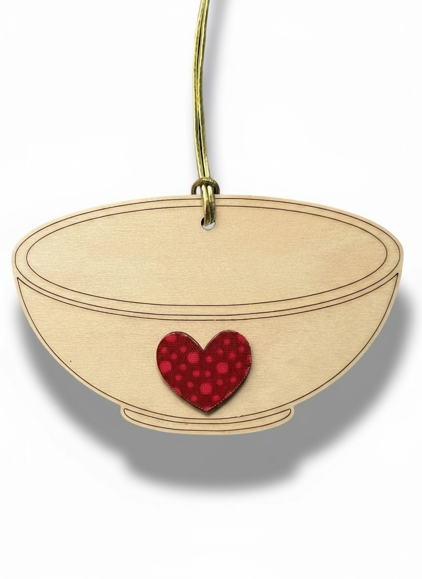 Giving Bowl Ornament & Keychain – Supporting Local Food Banks