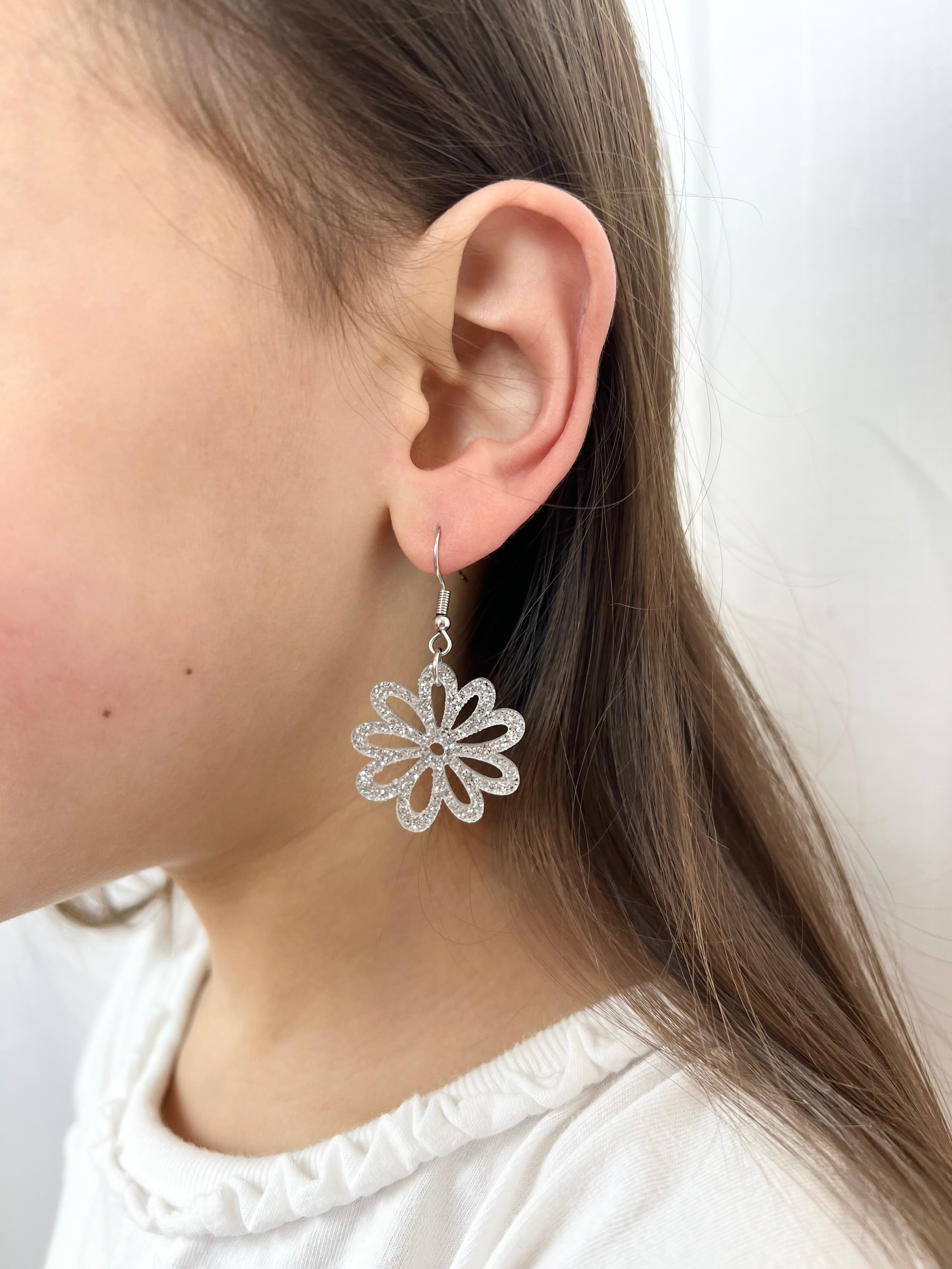 Acrylic Flower Earrings