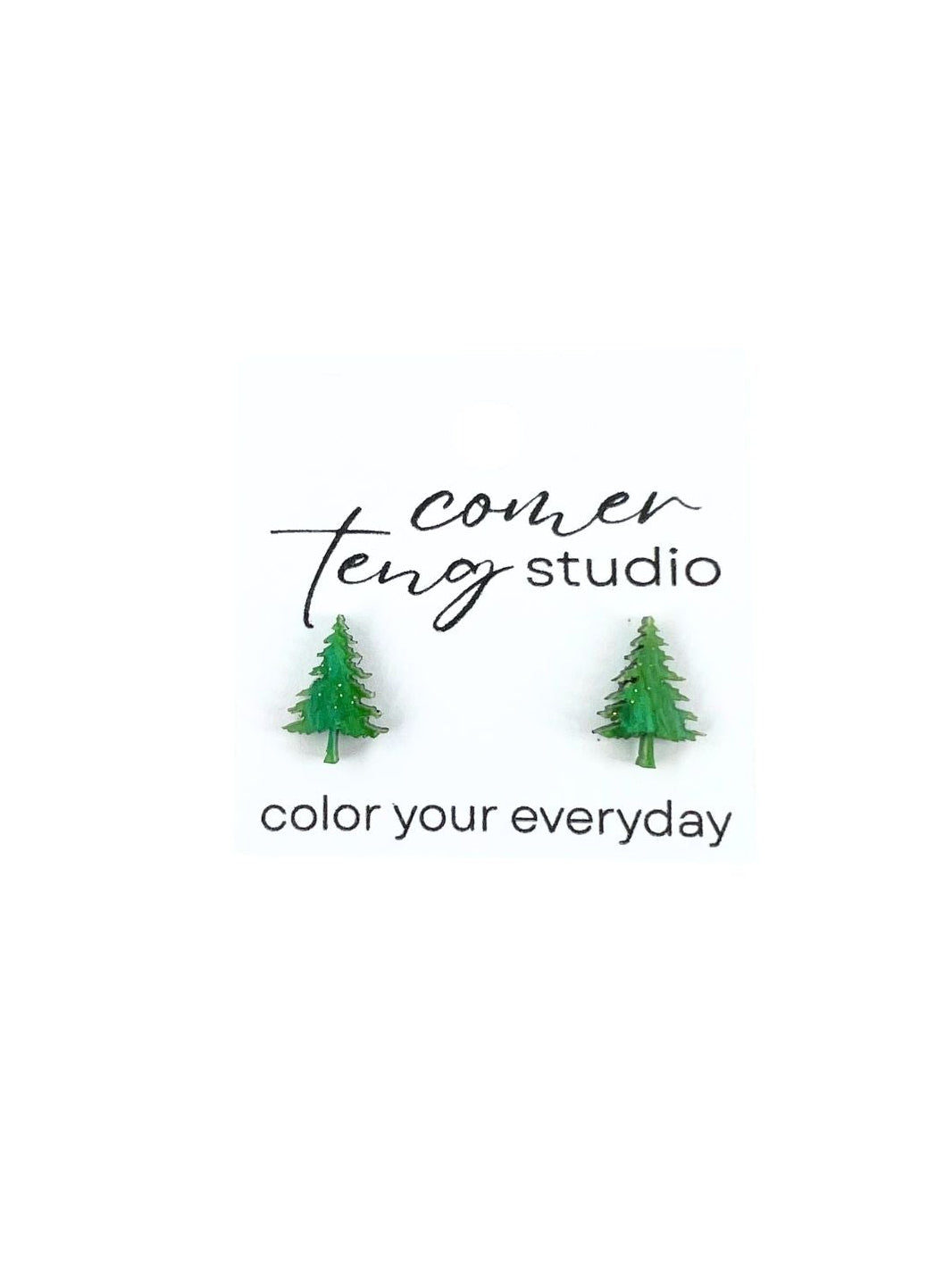 Spruce Tree Stud Earrings