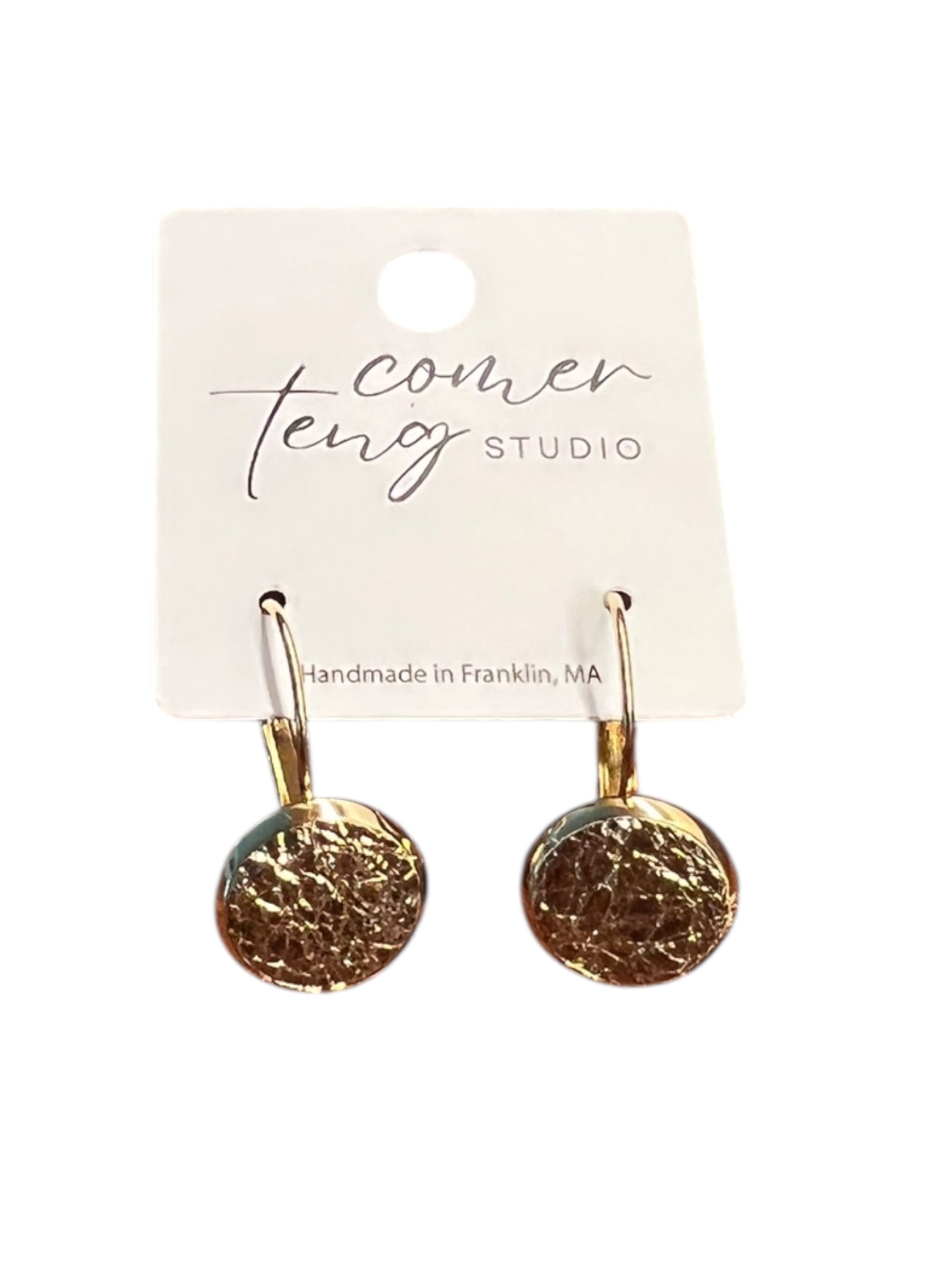 Rose Gold Leverback Earrings — 12 mm — Stainless Steel or Gold Setting