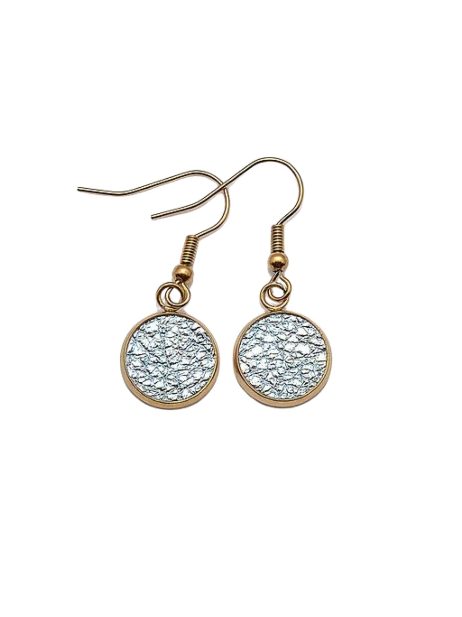 Silver Mini Lantern Earrings — 12 mm — Stainless Steel or Gold Plated