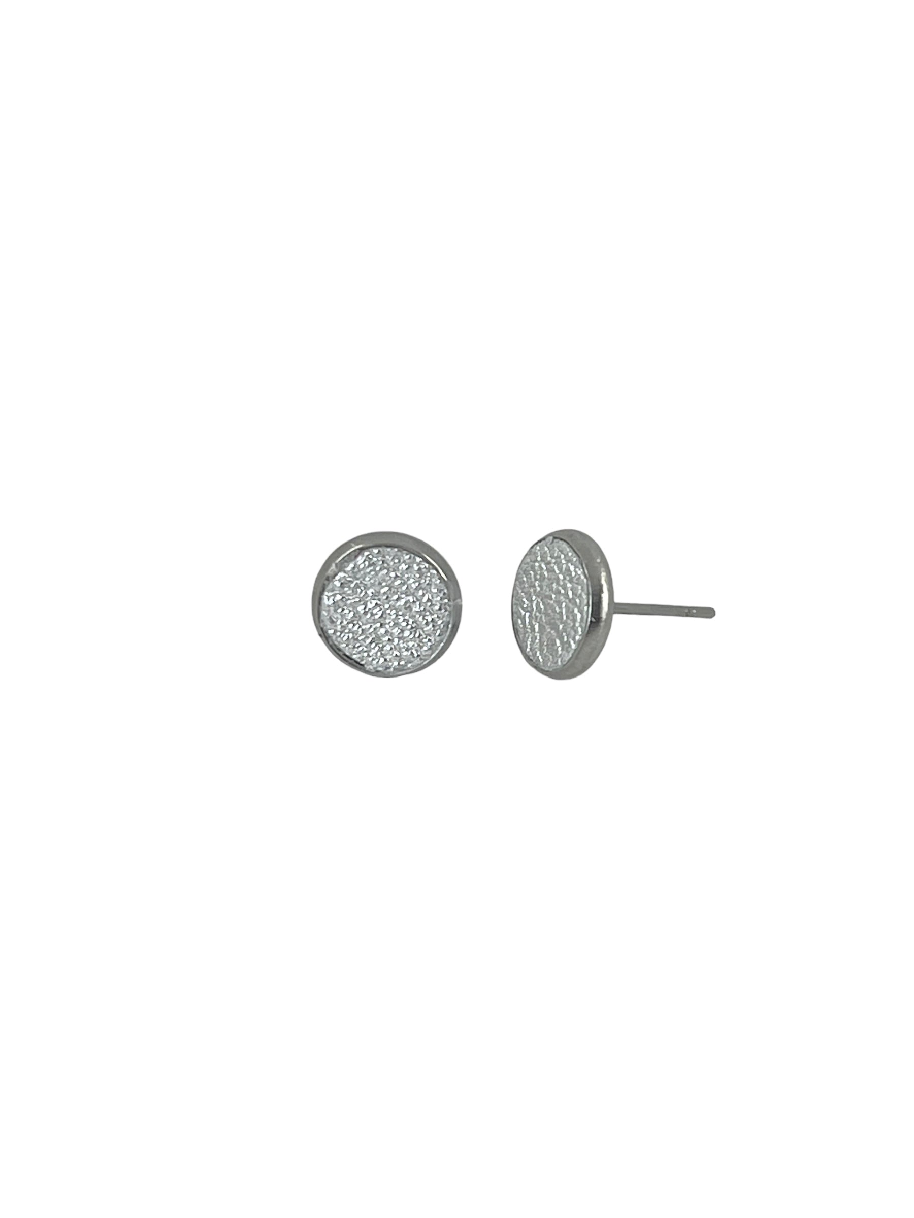 Small Leather Stud Earrings