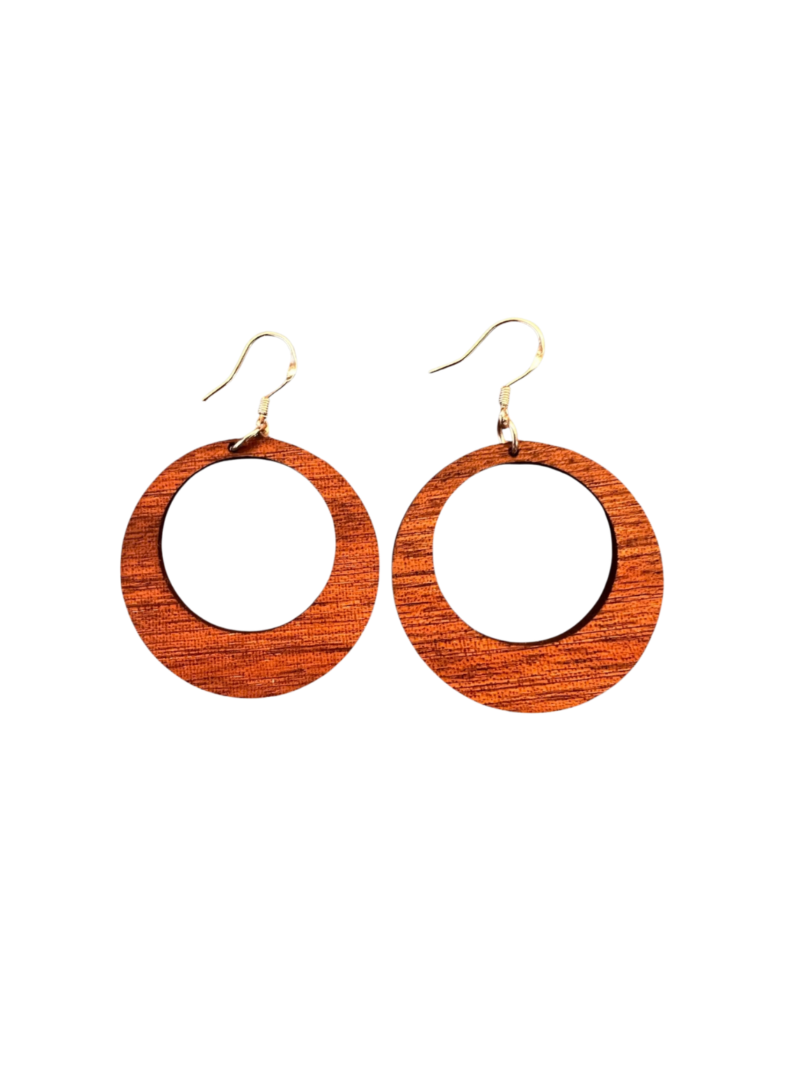Small Wood Hoop Earrings
