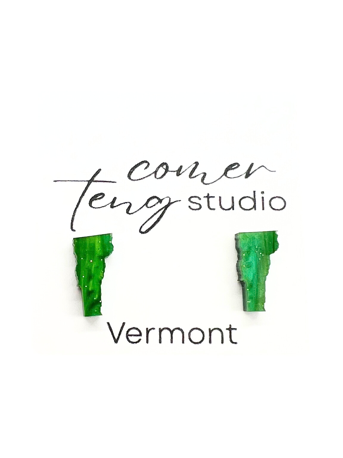 New England State Stud Earrings