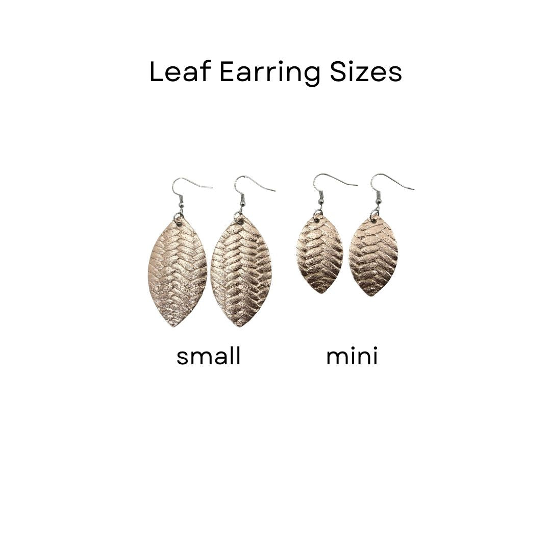 Fun Floral Leaf Earrings