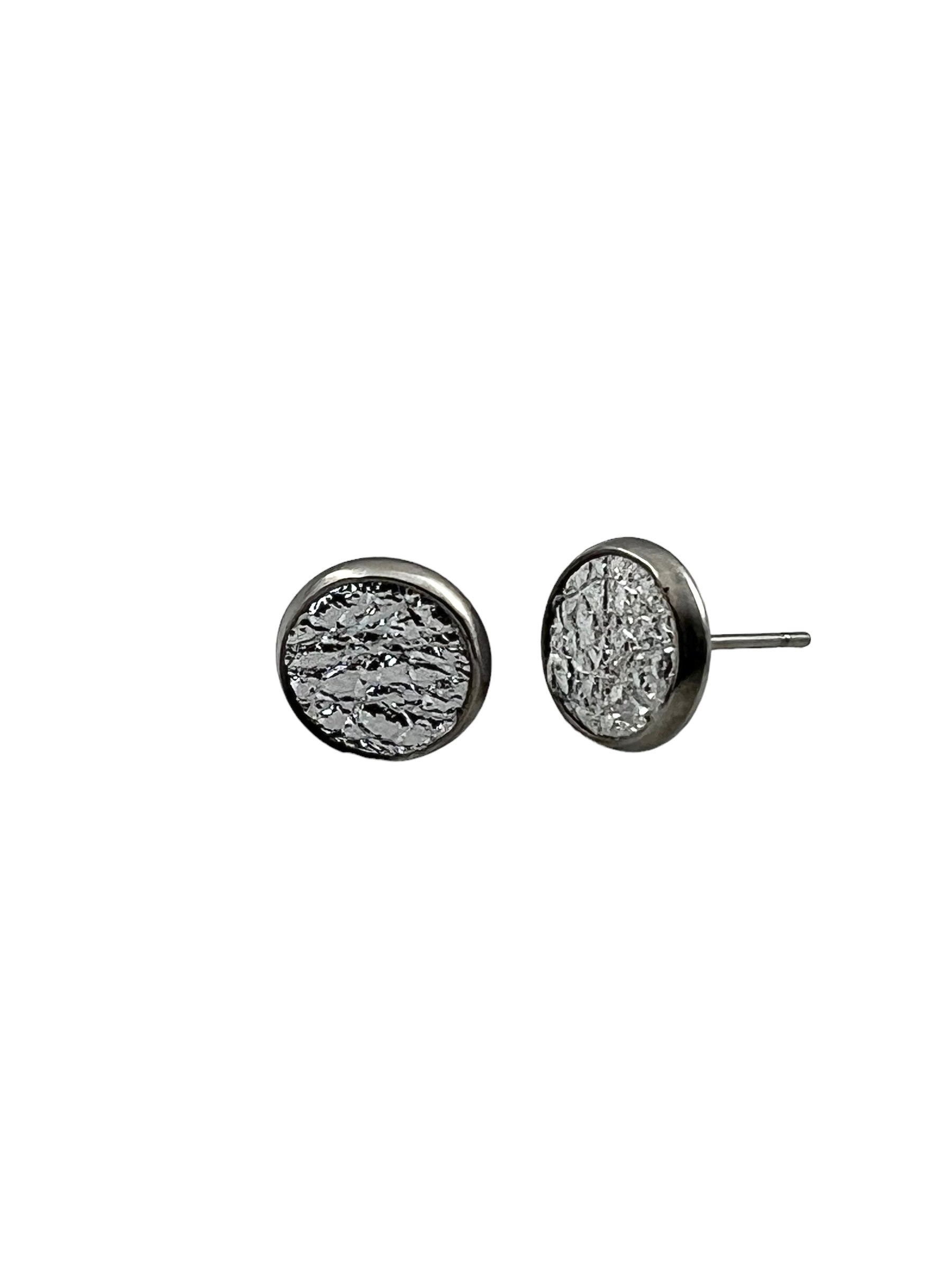 Small Leather Stud Earrings