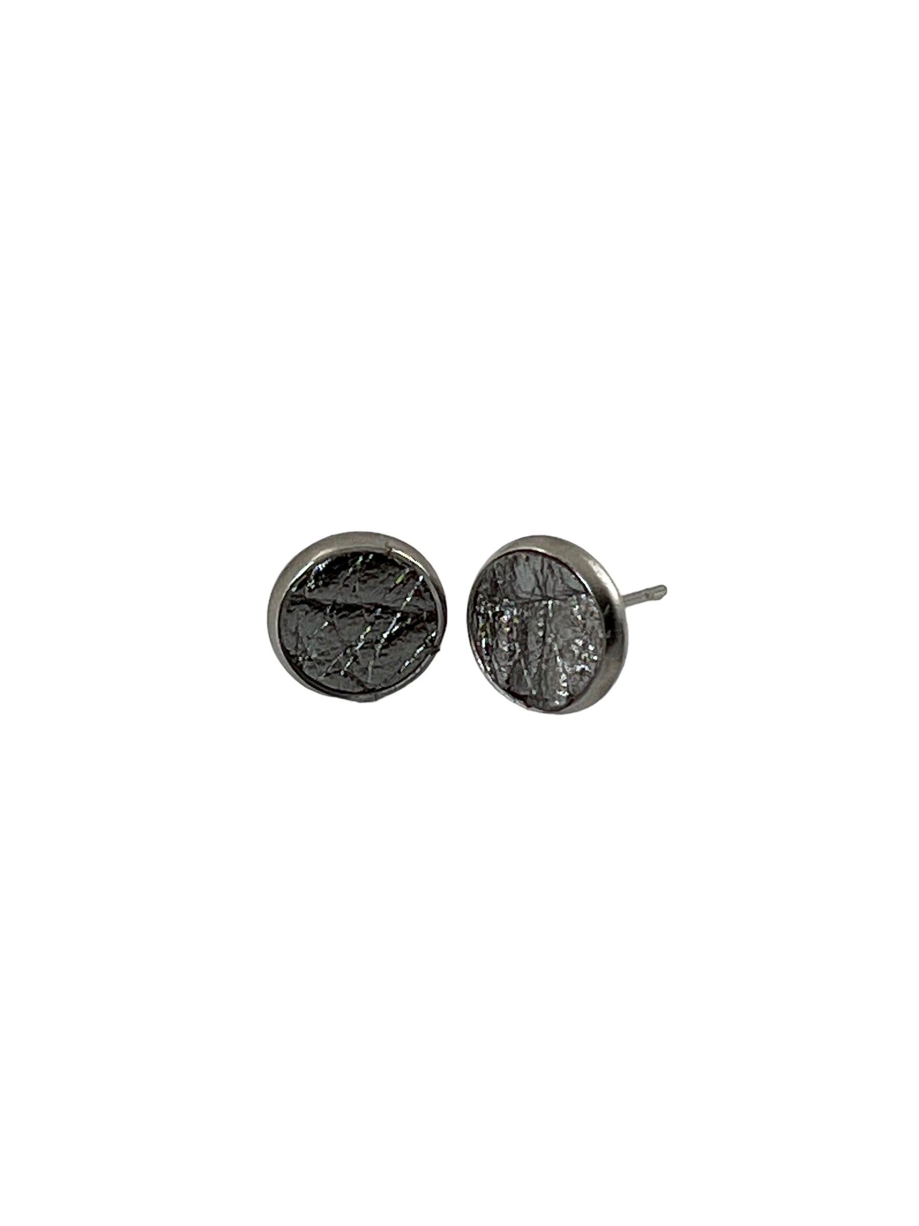 Small Leather Stud Earrings