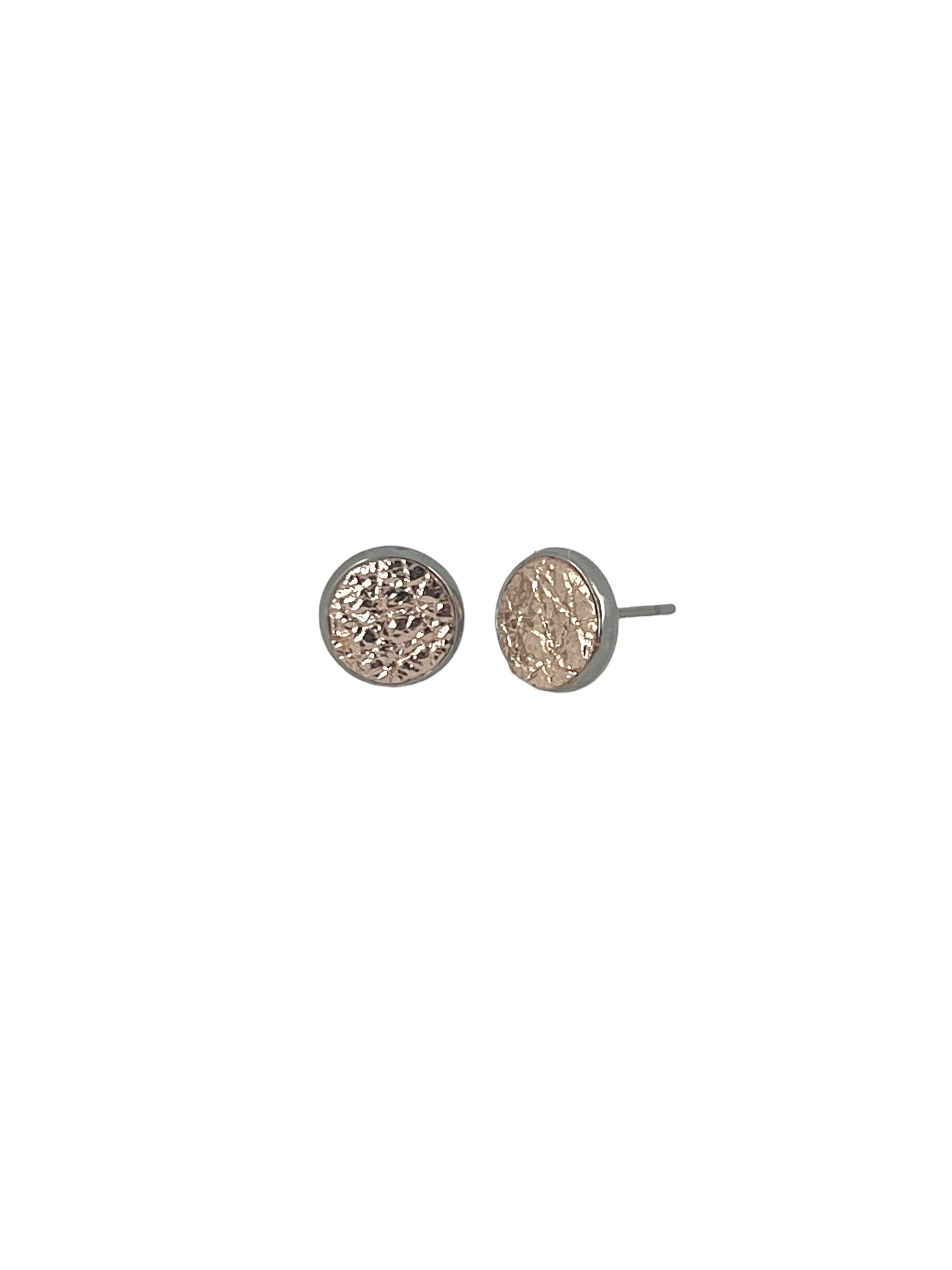 Small Leather Stud Earrings